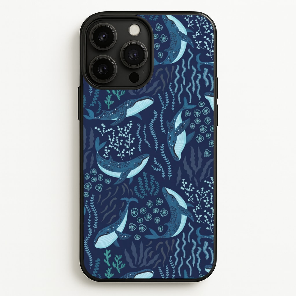 Midnight Whale Reef Phone Case