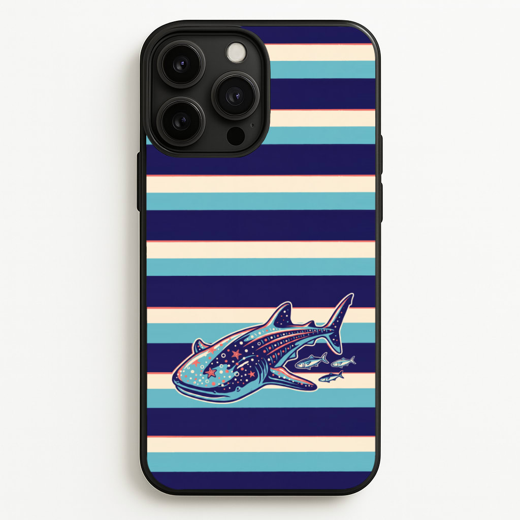 Striped Shark Phone Case