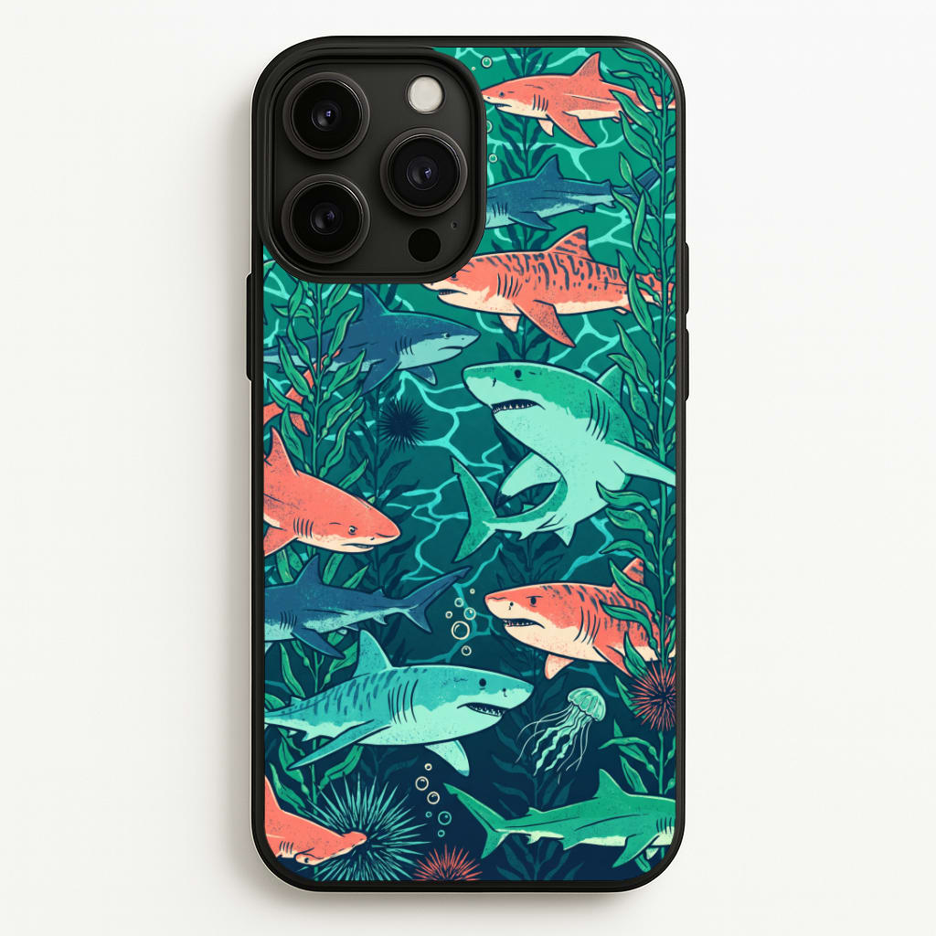 Retro Sharks Phone Case