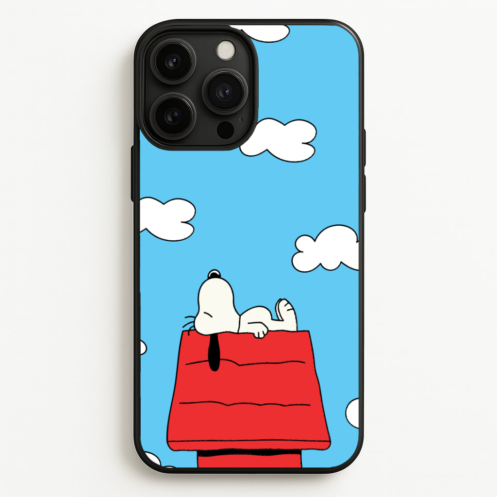 Cartoon Beagle Sleeping Phone Case - iPhone 13 Pro Max / Standard