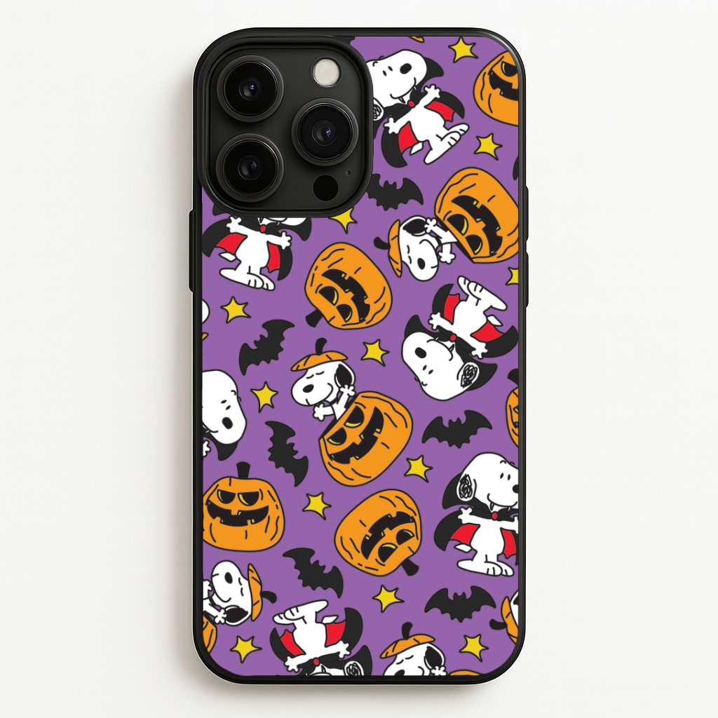 Cartoon Beagle Halloween Pattern Phone Case