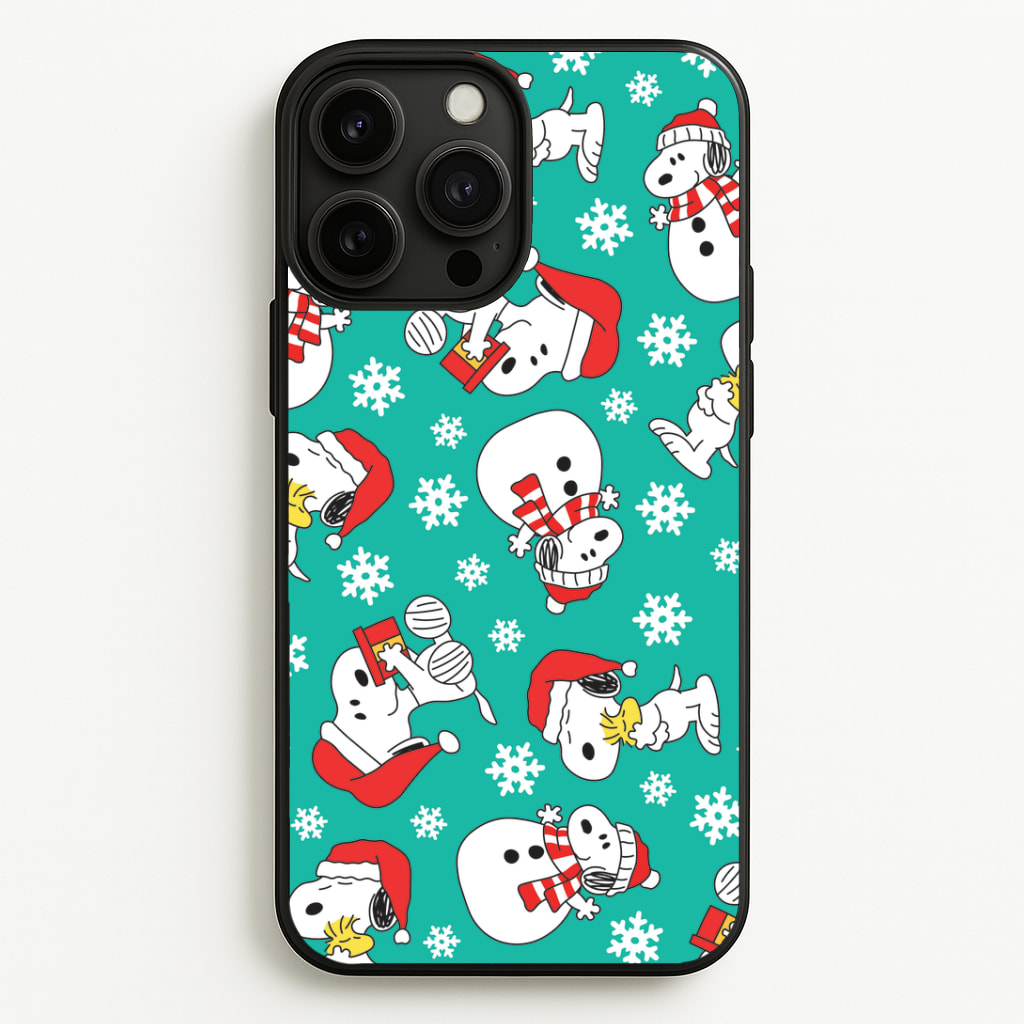 Christmas Cartoon Beagle Pattern Phone Case