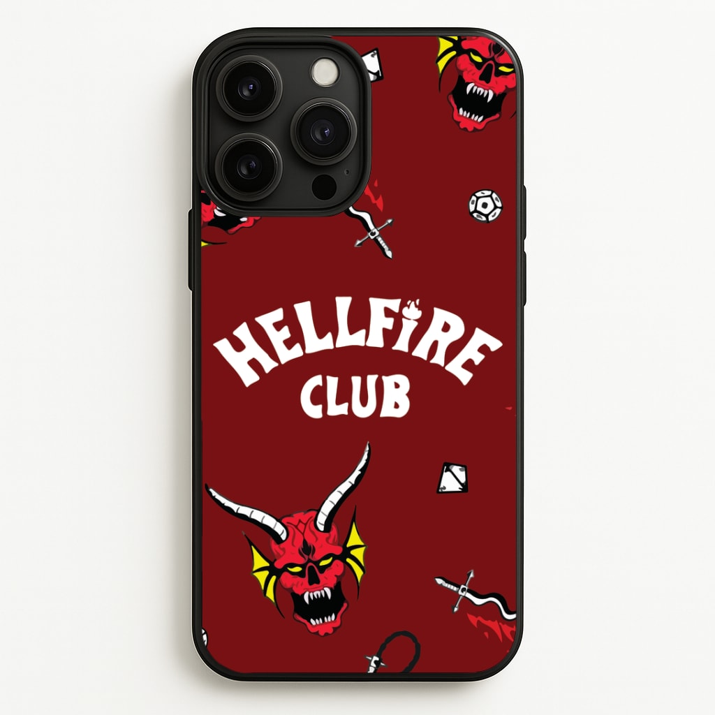 Hellfire Club Icons Collage Red Phone Case