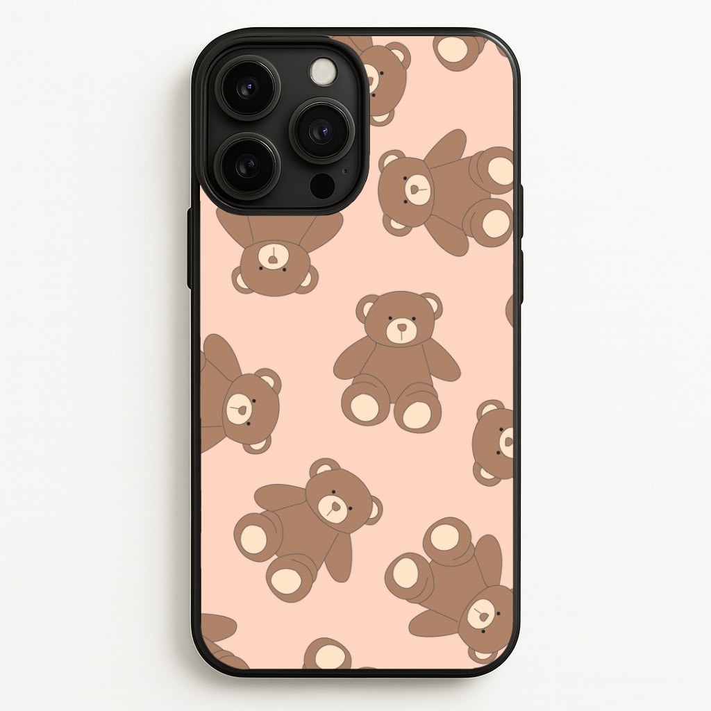 Cartoon Brown Bear Pattern Phone Case