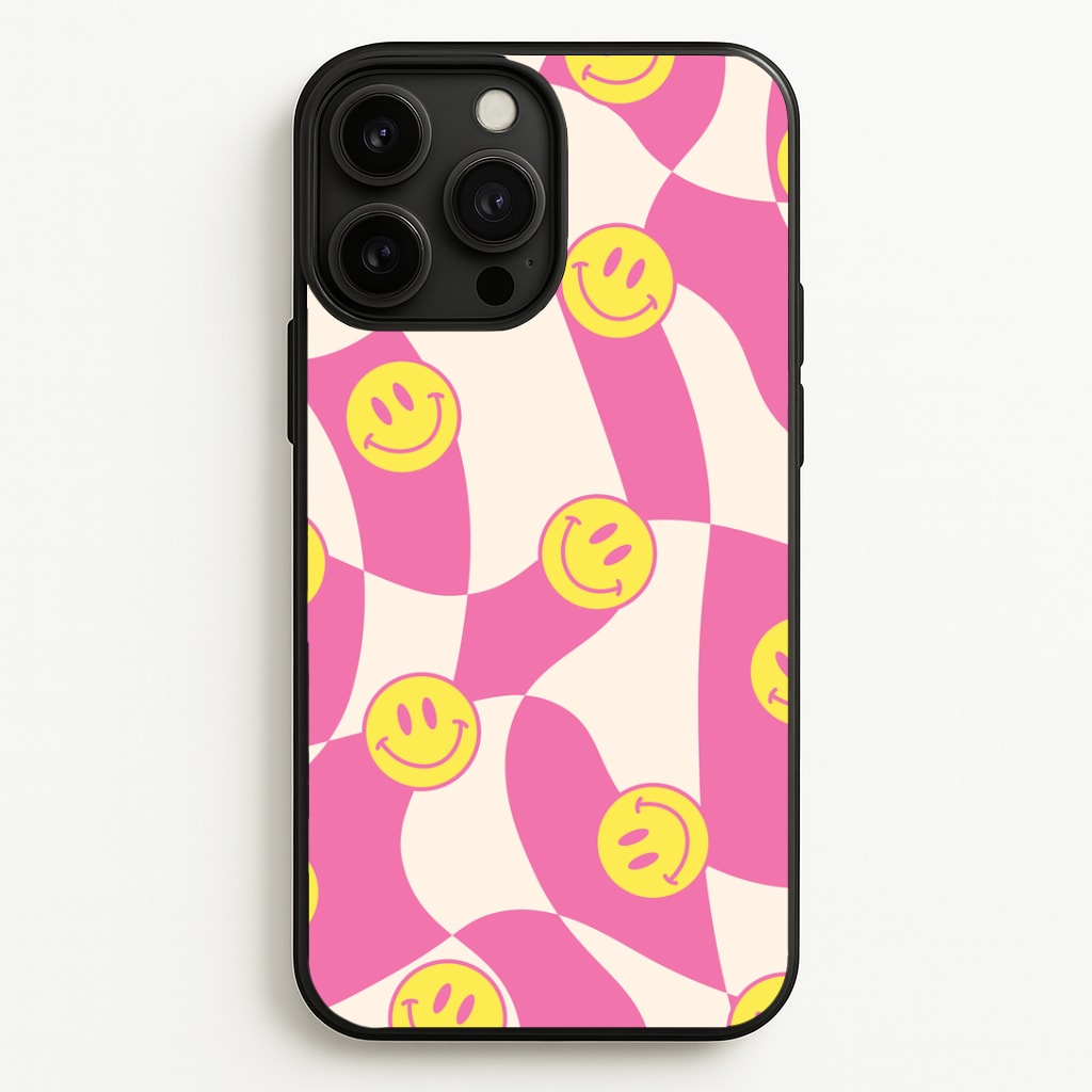 Smiley Checkboard - Trippy Patterns Phone Case