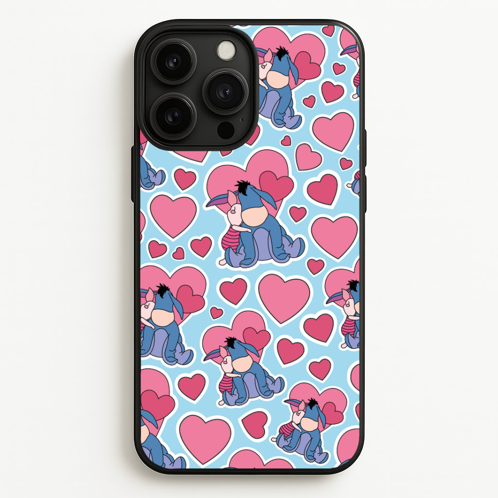 Donkey and Pig Pattern Valentine's Phone Case