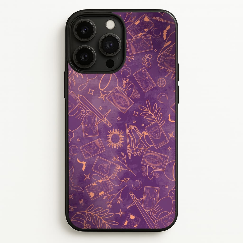 Violet Tarot Line Toss Phone Case