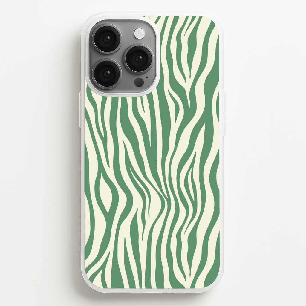 Green Zebra - Animal Patterns Phone Case