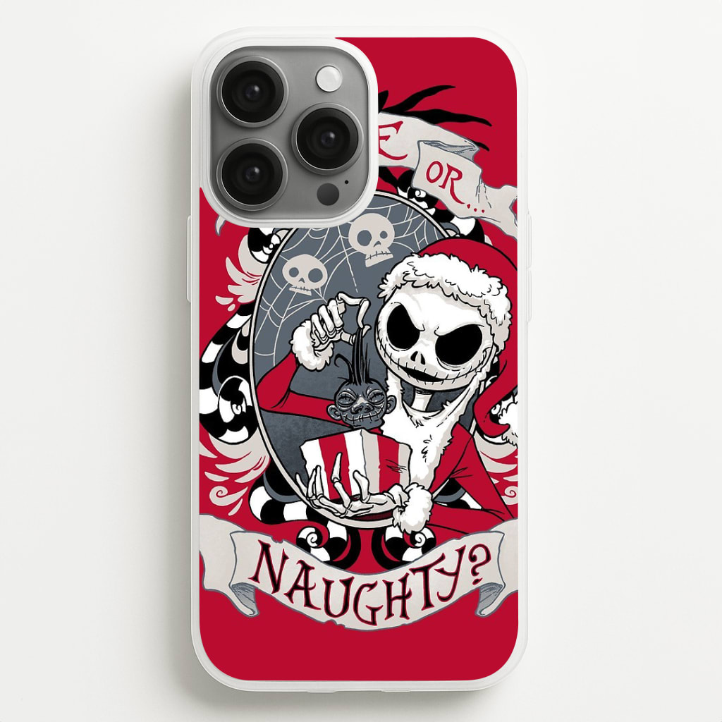 Nice Or Naughty - A Nightmare Before Christmas Phone Case
