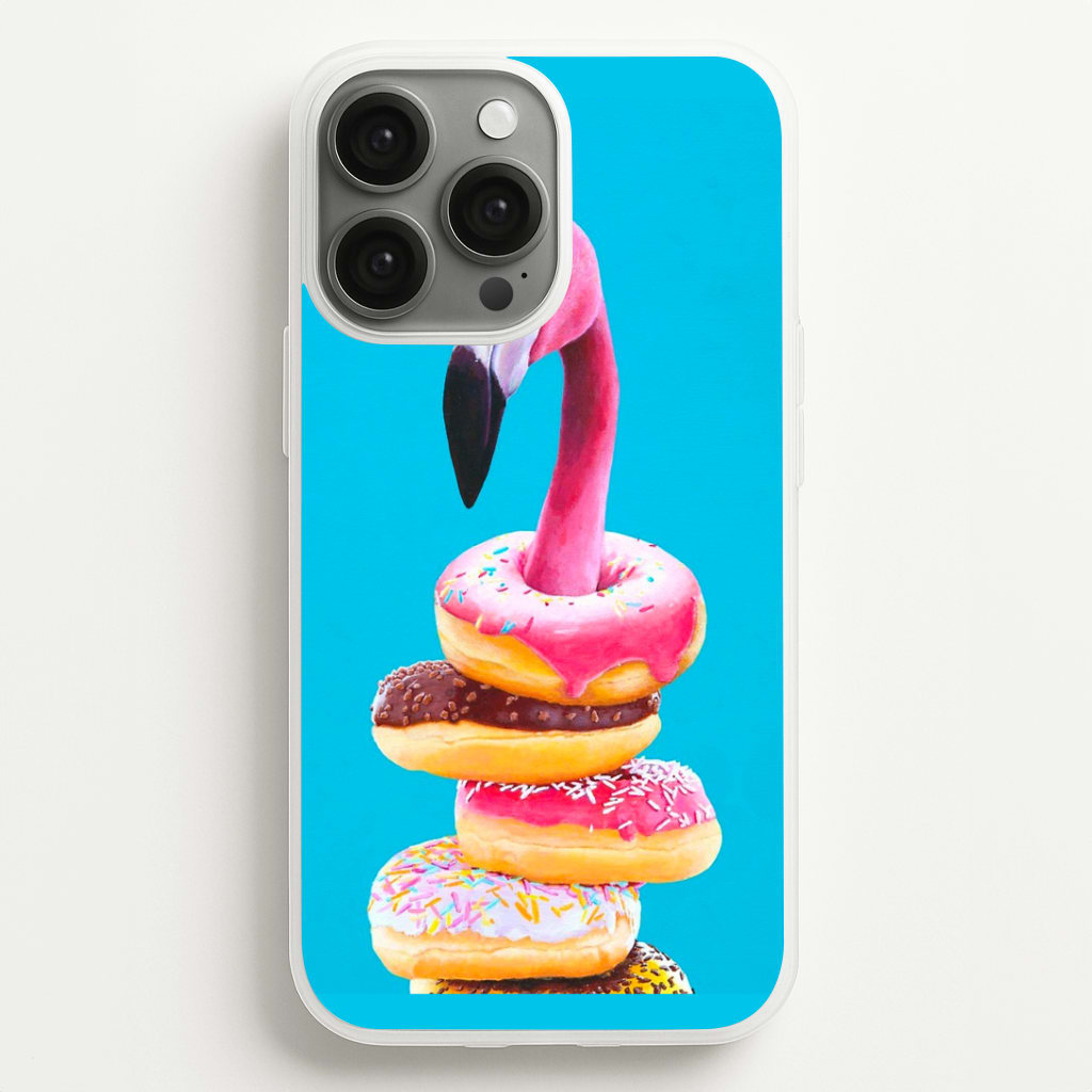 A Famished Flamingo Phone Case