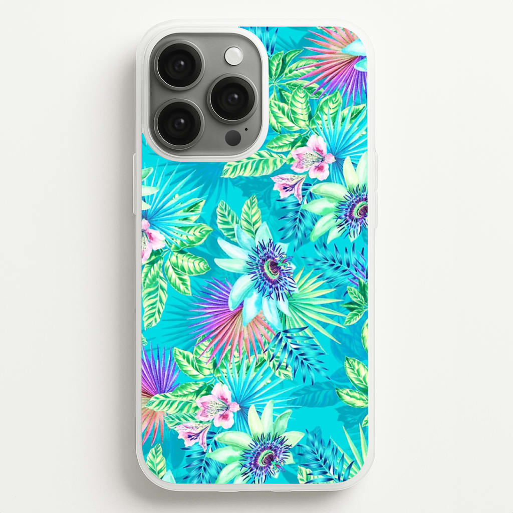 Blue Floral Pattern Phone Case