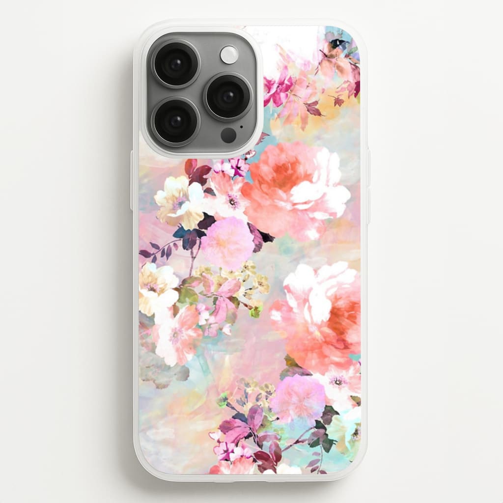 Pastel Pink Floral Pattern Phone Case