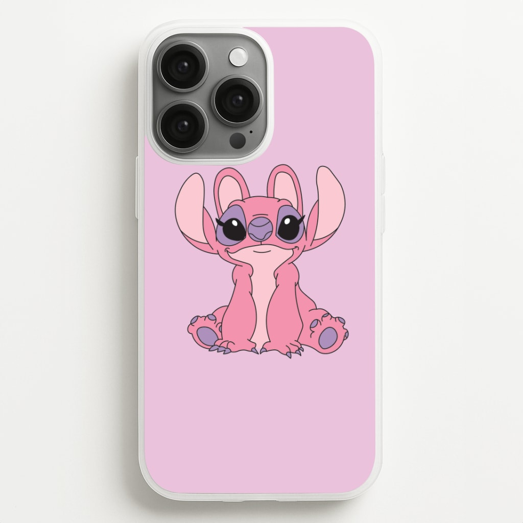 Sitting Down - Pink Alien Phone Case