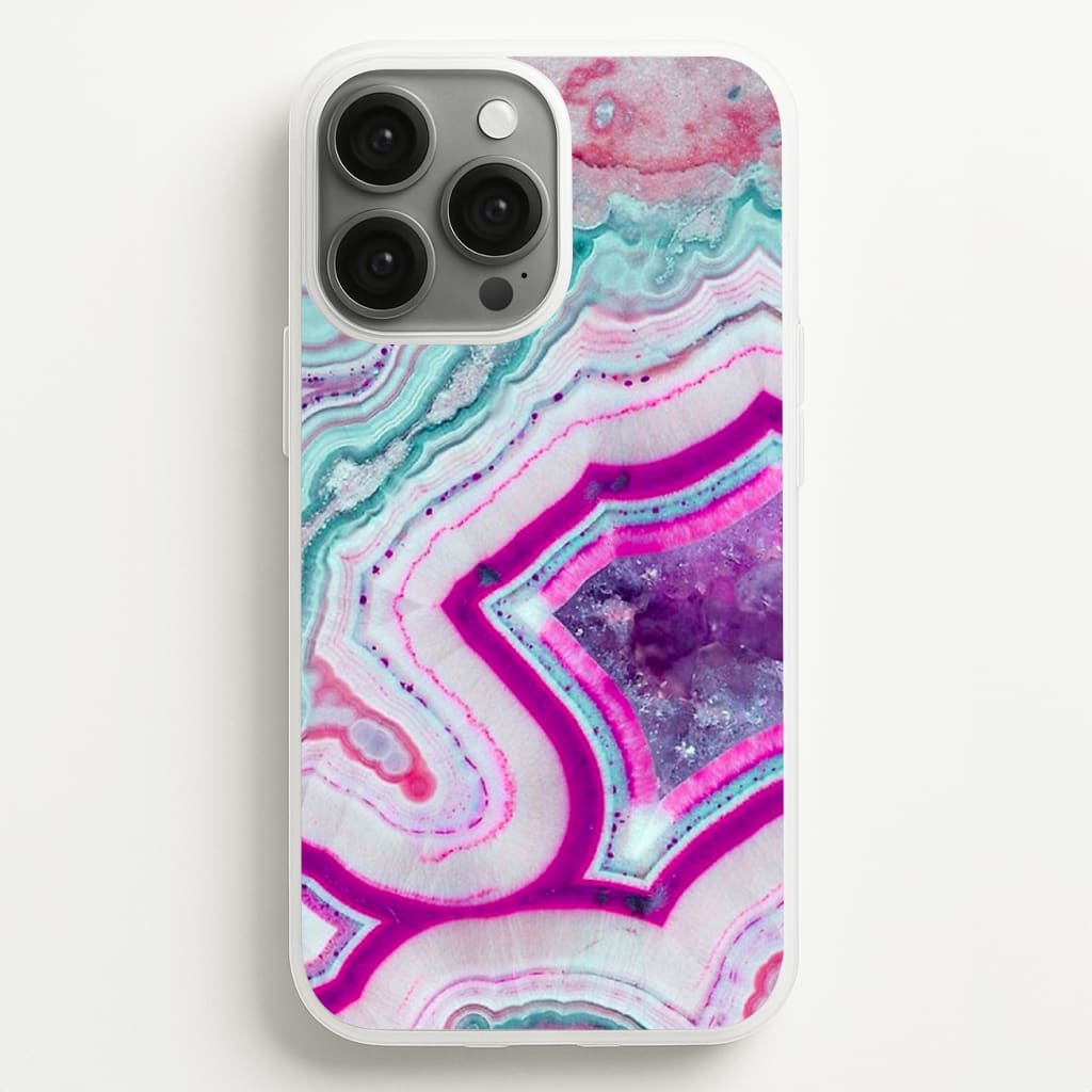 Purple Geode Pattern Phone Case