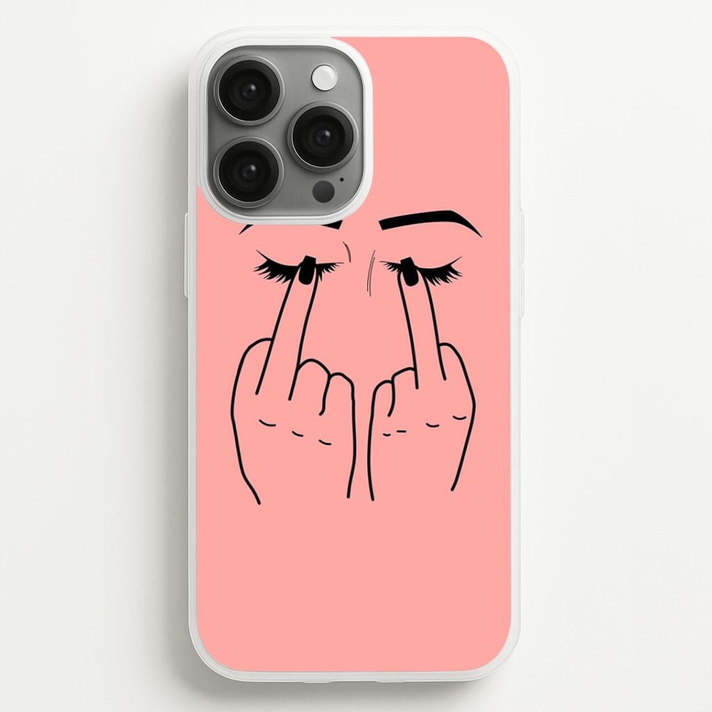 Middle Finger Eyes Phone Case