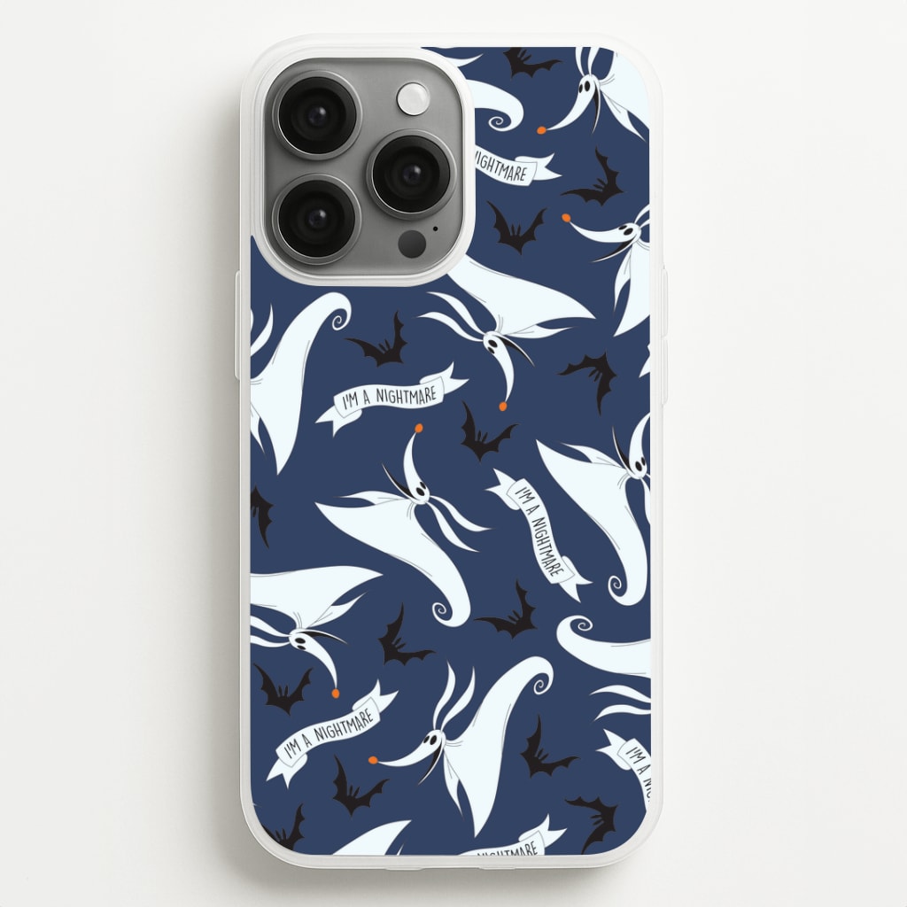 Skeleton Dog And Bats Pattern Phone Case
