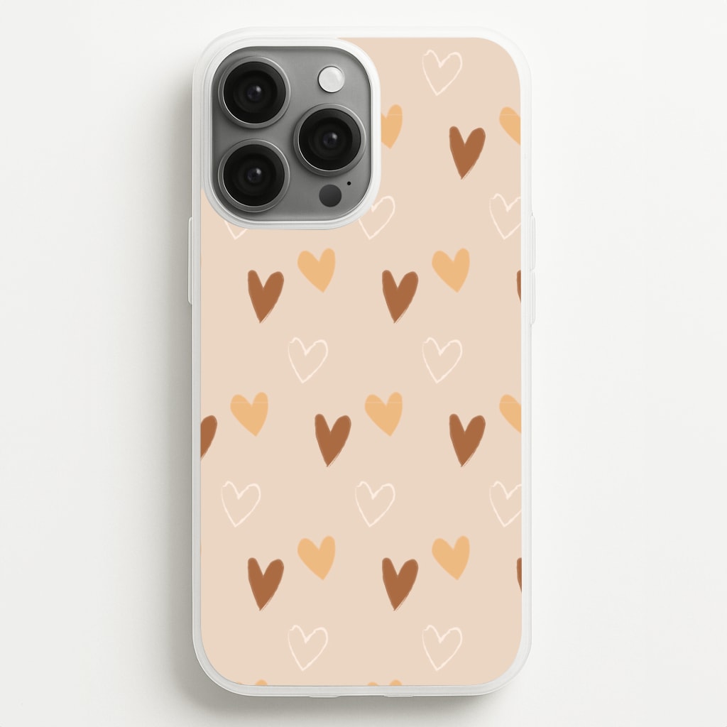 Cute Love Heart Pattern Phone Case