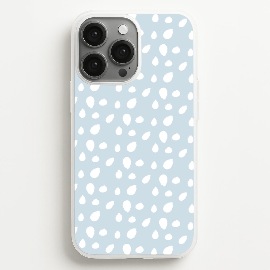 Pastel Blue Dots Phone Case