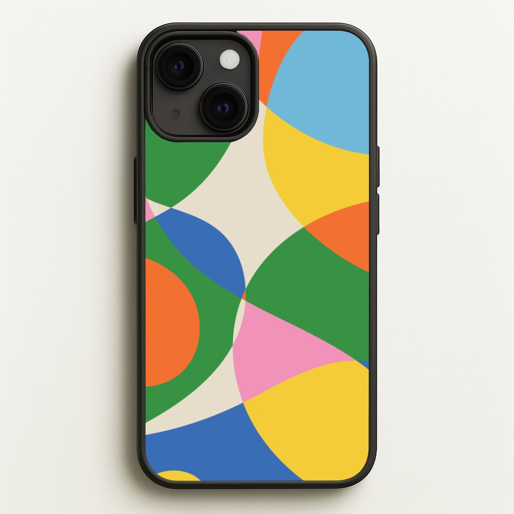 Colourful Abstract Shapes Pattern Phone Case
