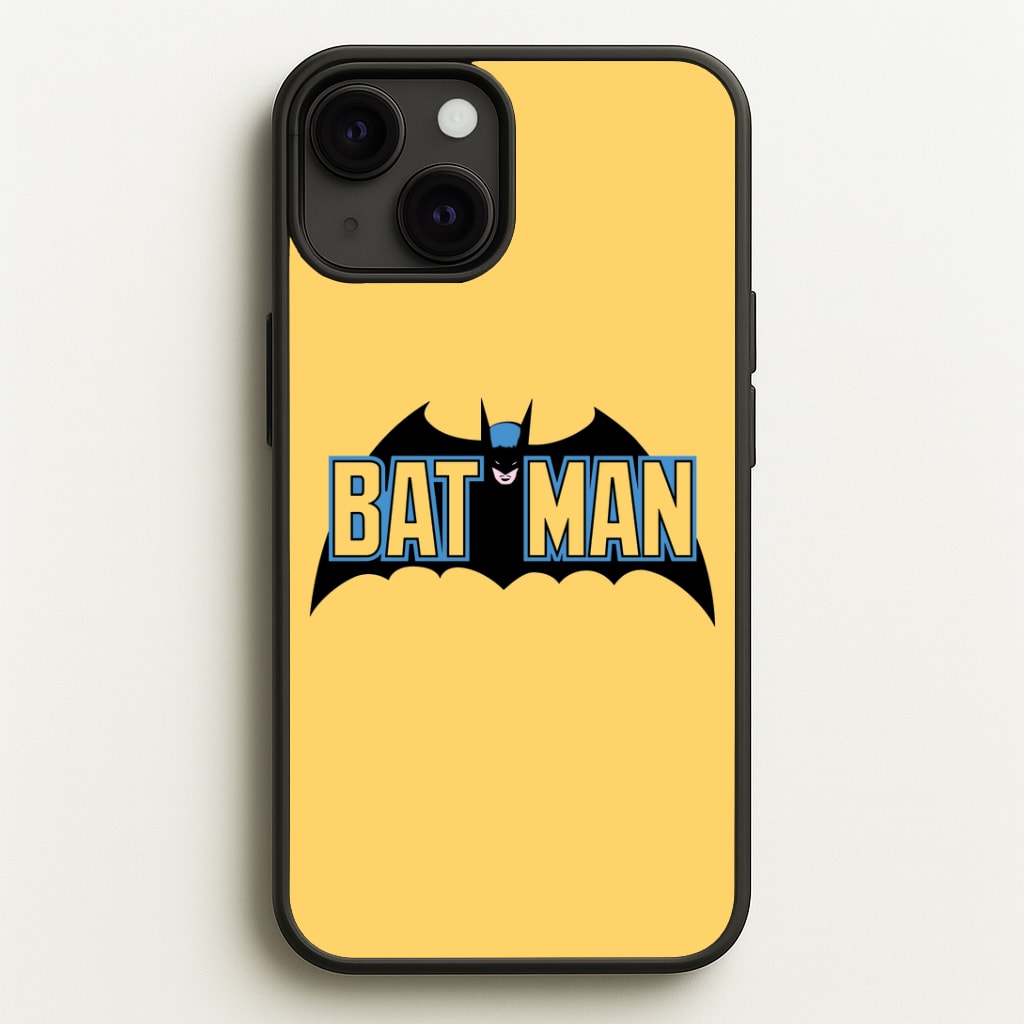 Yellow Bat Superhero Logo Phone Case