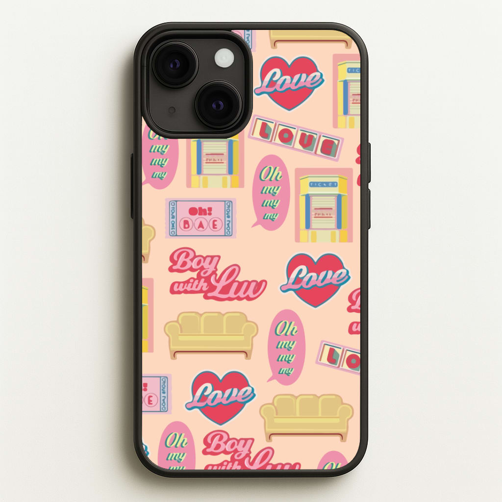 K-Pop Band Icon Pattern Phone Case