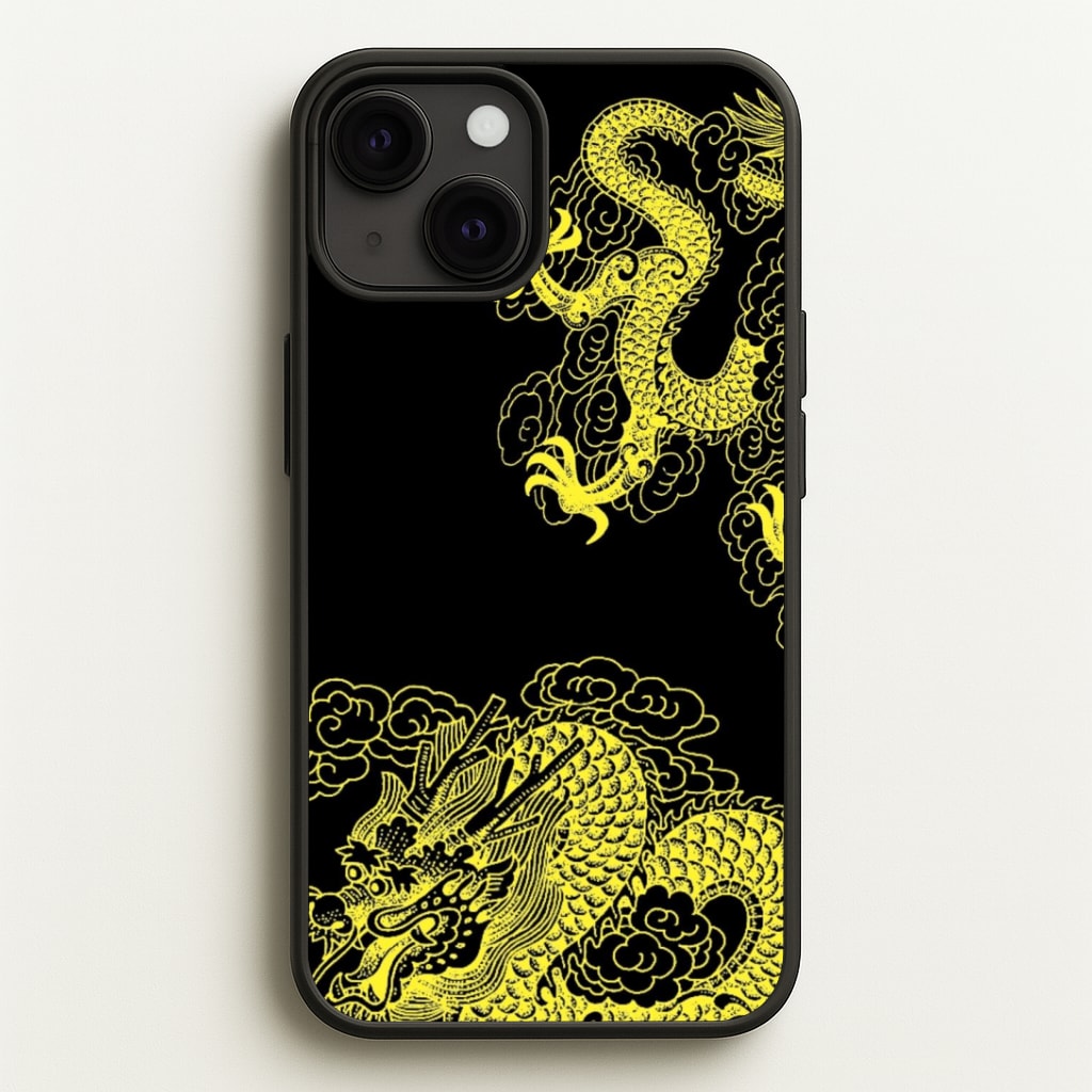 Yellow Dragon Phone Case