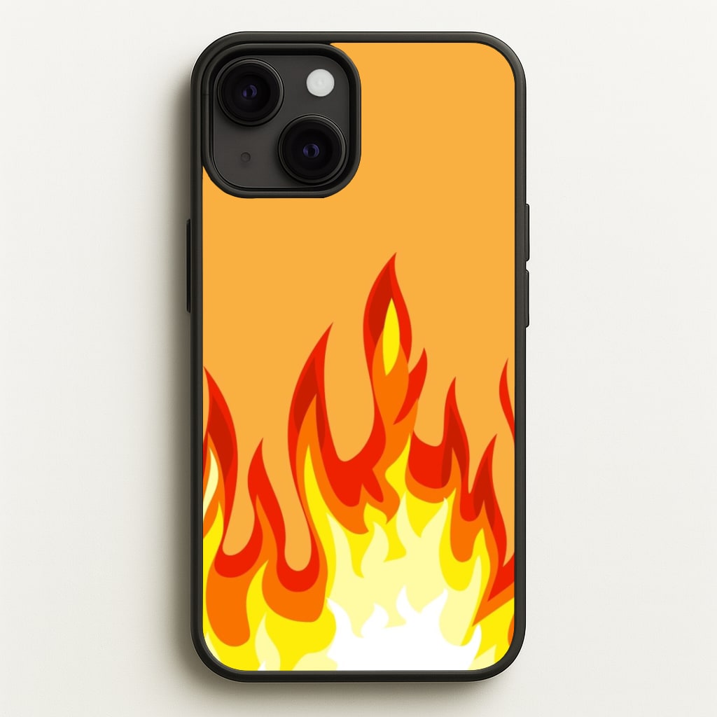Orange Flame Phone Case