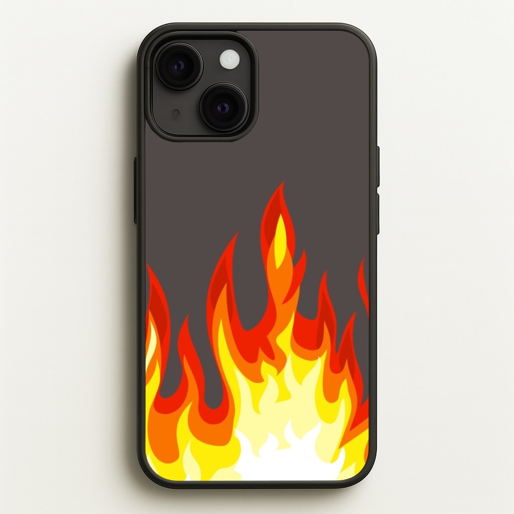 Grey Flame Phone Case