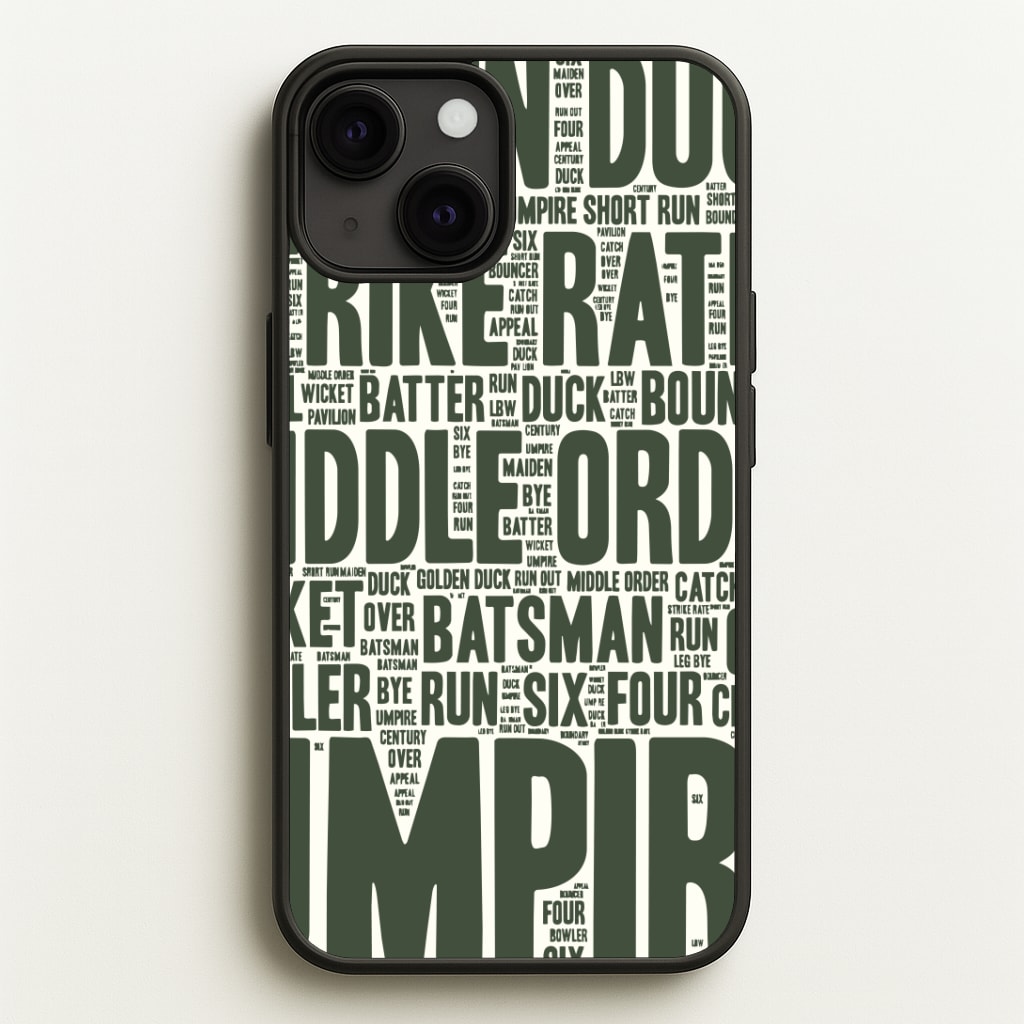 Cricket Wordscape Phone Case