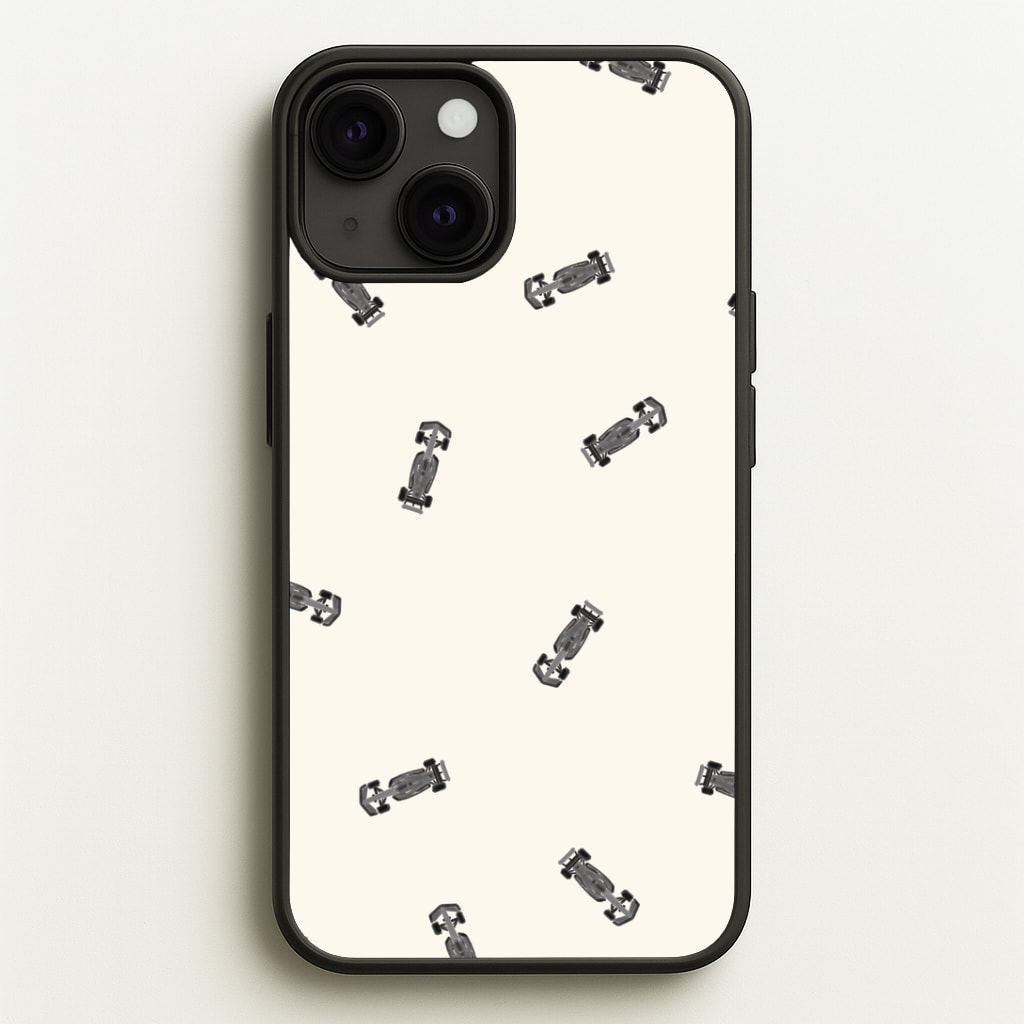 Race Cars Pattern Off White Phone Case