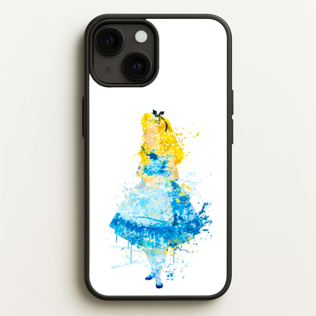 Watercolour Alice in Wonderland Fairytale Phone Case