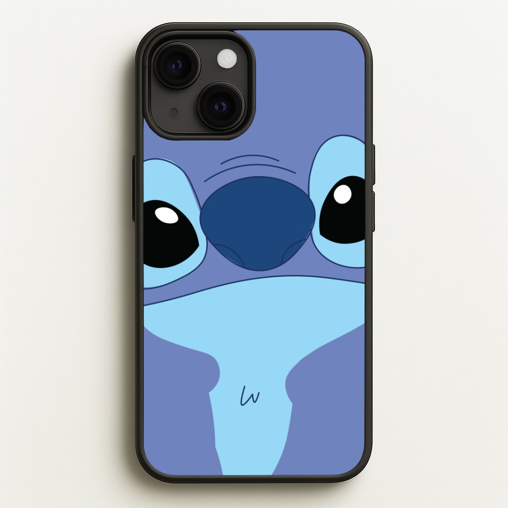 Blue Alien Face Phone Case