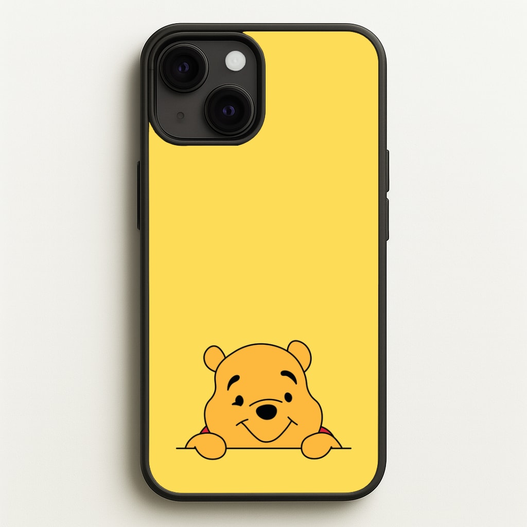 Cute Bear Leaning Phone Case