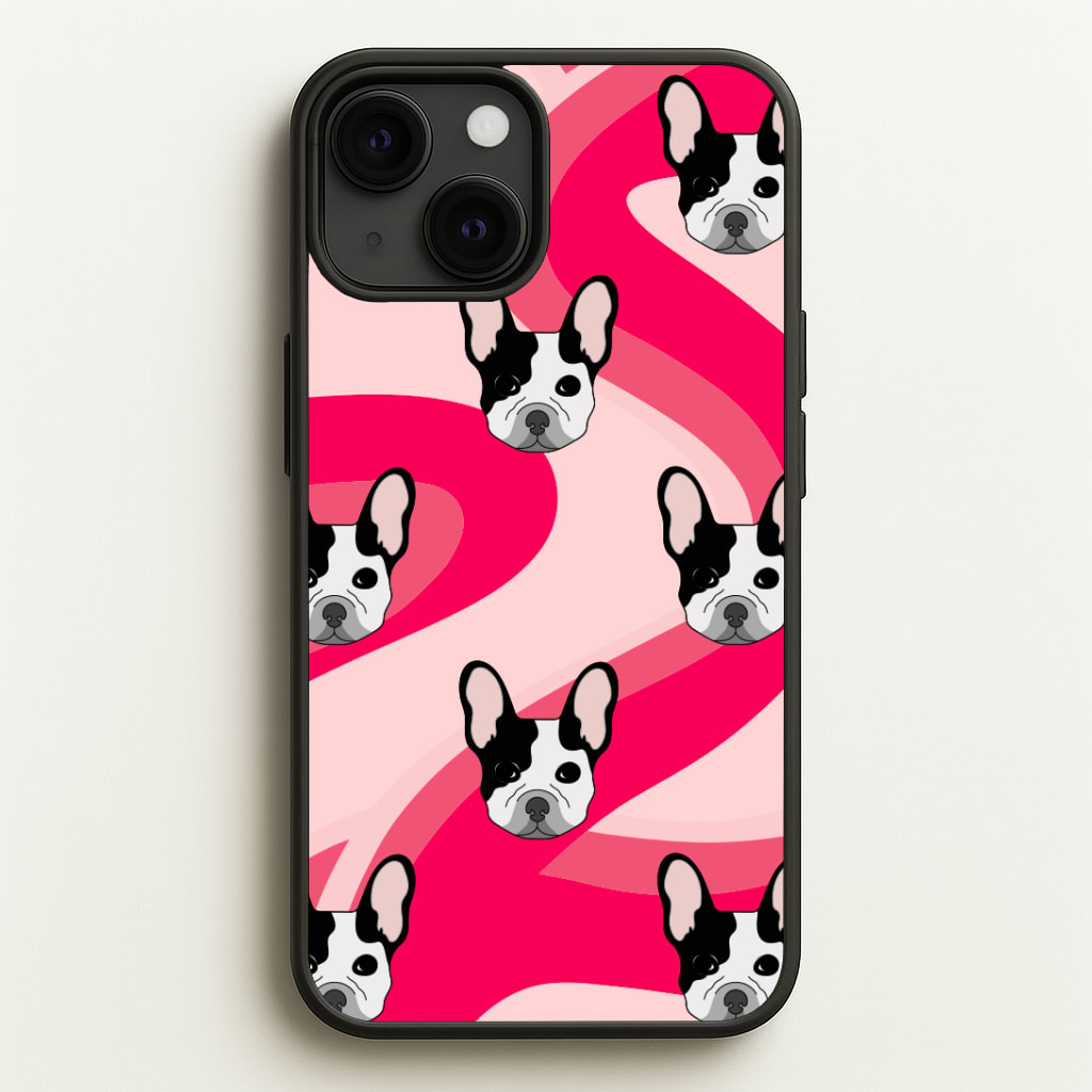 Abstact Frenchie - Dog Pattern Phone Case