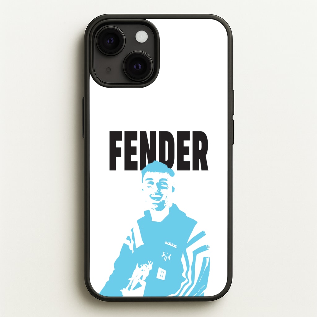 Fender Silhouette Blue Phone Case
