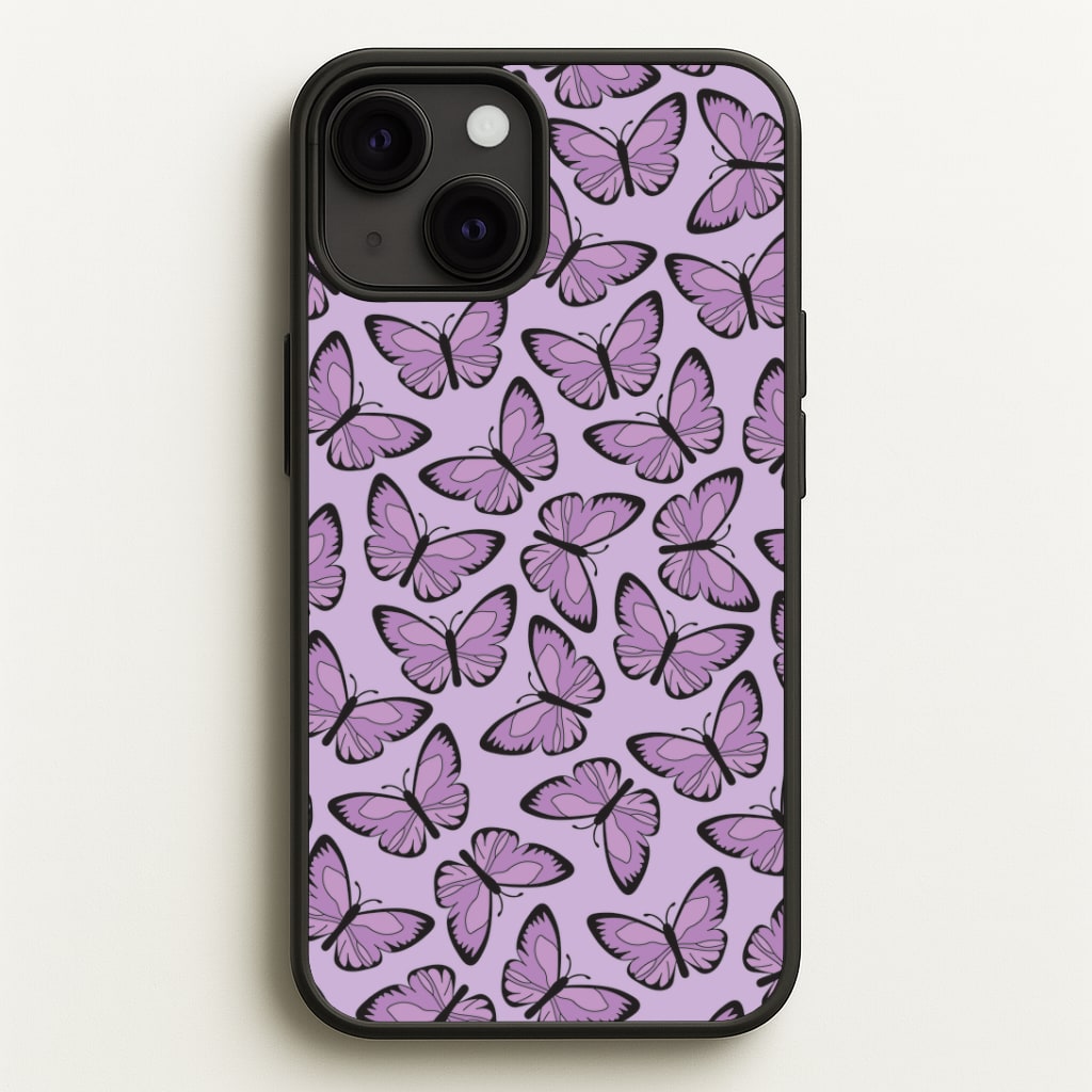 Purple Butterfly - Butterfly Patterns Phone Case