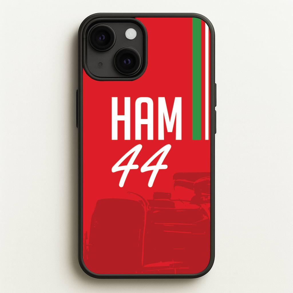 Dark Red Hamilton 44 Phone Case