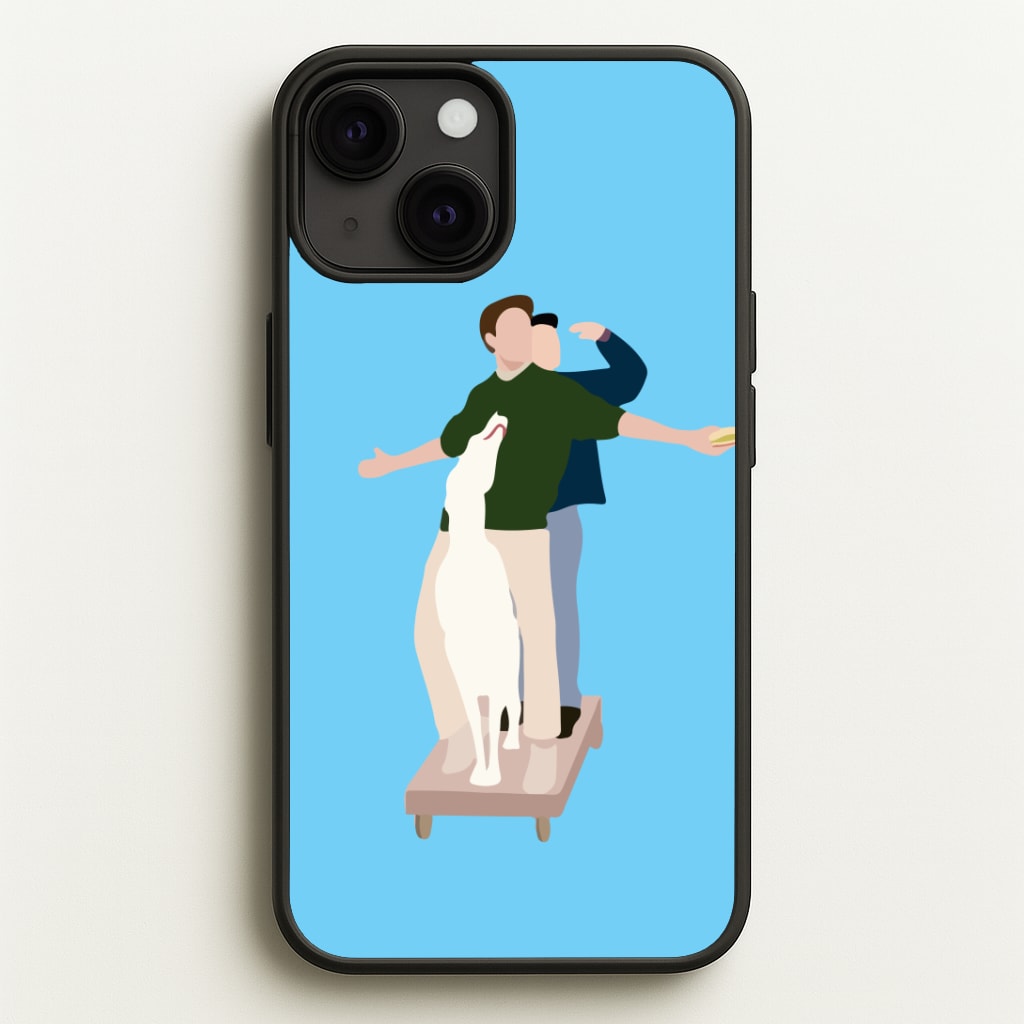 Two Men And A Dog Phone Case