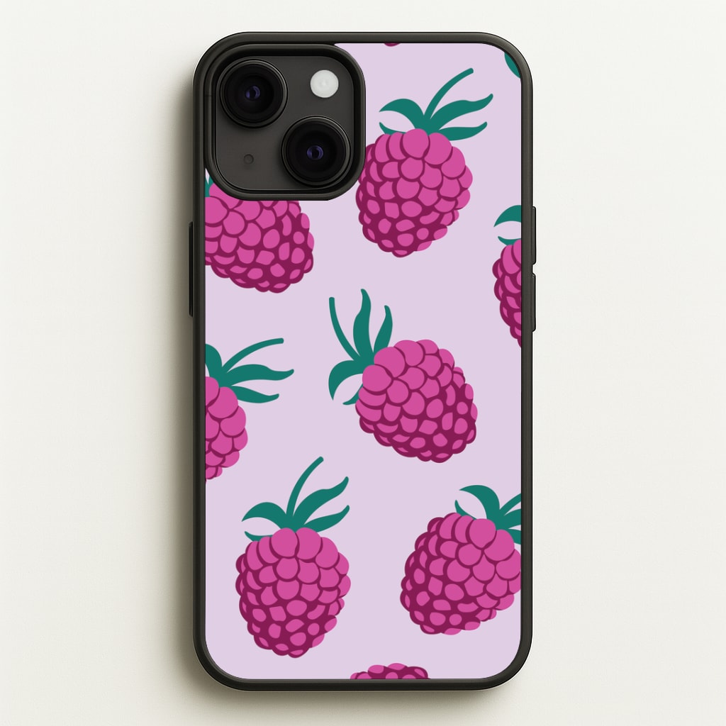 Rasberries - Fruit Patterns Phone Case