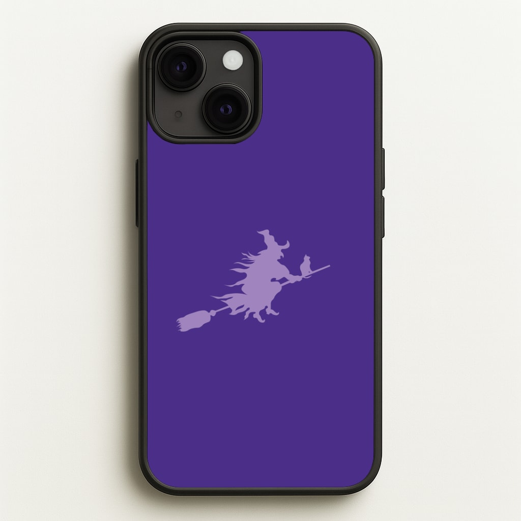 Witch And Cat - Halloween Phone Case