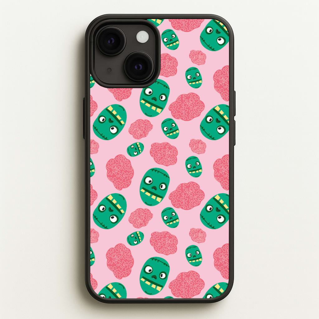 Frankenstein And Brains - Halloween Phone Case