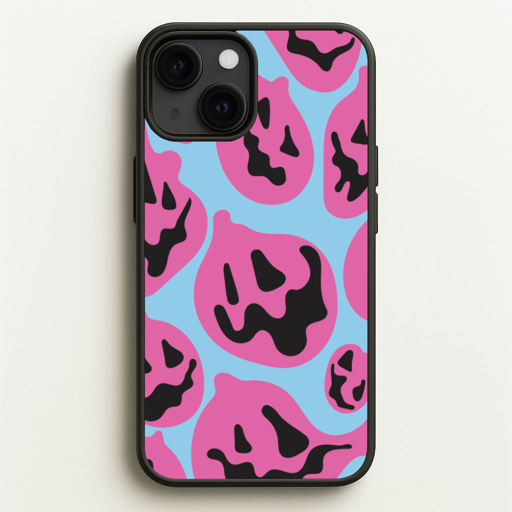 Pumpkin Blue Pattern Phone Case