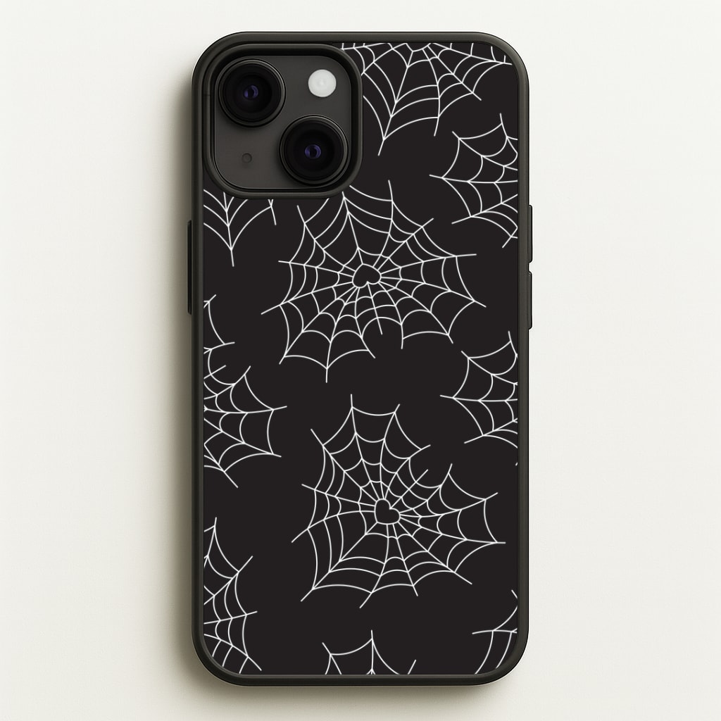 Spiderweb Hearts Pattern Phone Case