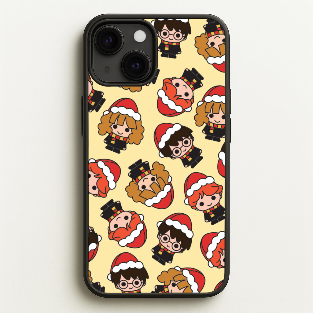 Wizards With Christmas Hats Pattern Phone Case