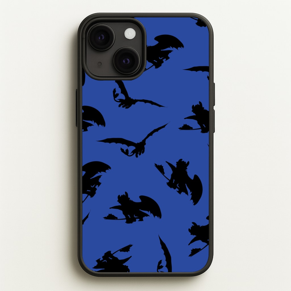 Dragon Silhouettes Pattern Phone Case