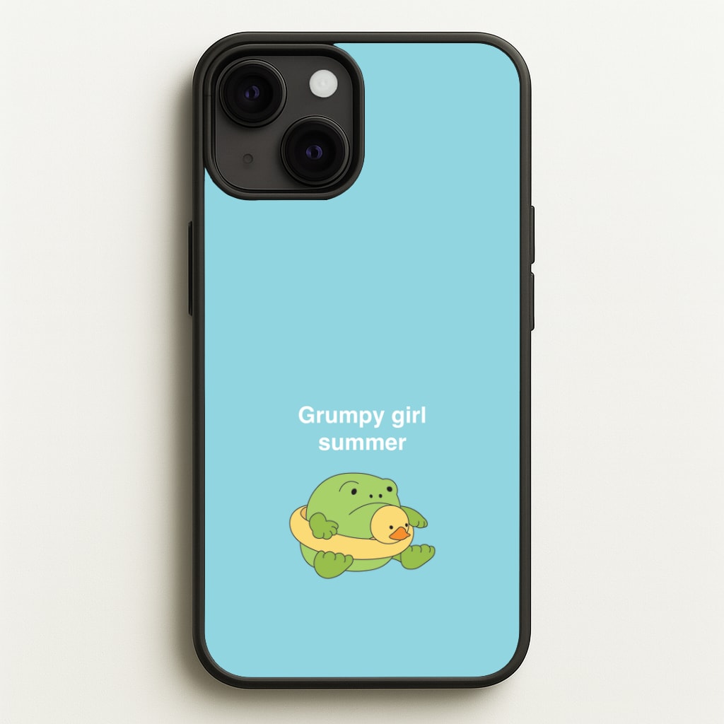 Grumpy Girl Summer - Plushy Phone Case