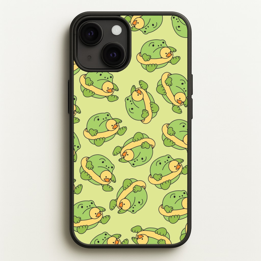 Frog Pattern - Plushy Phone Case