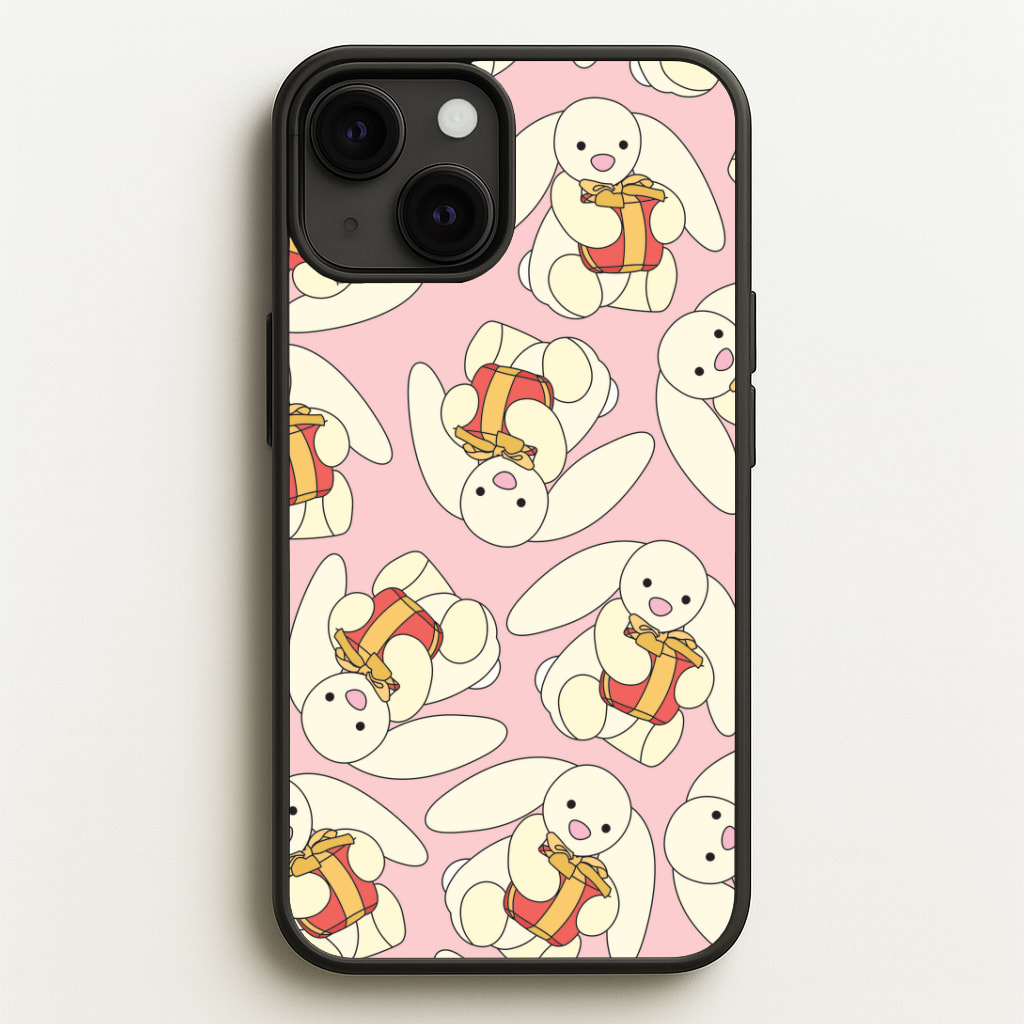 Bunny Present Pattern Phone Case