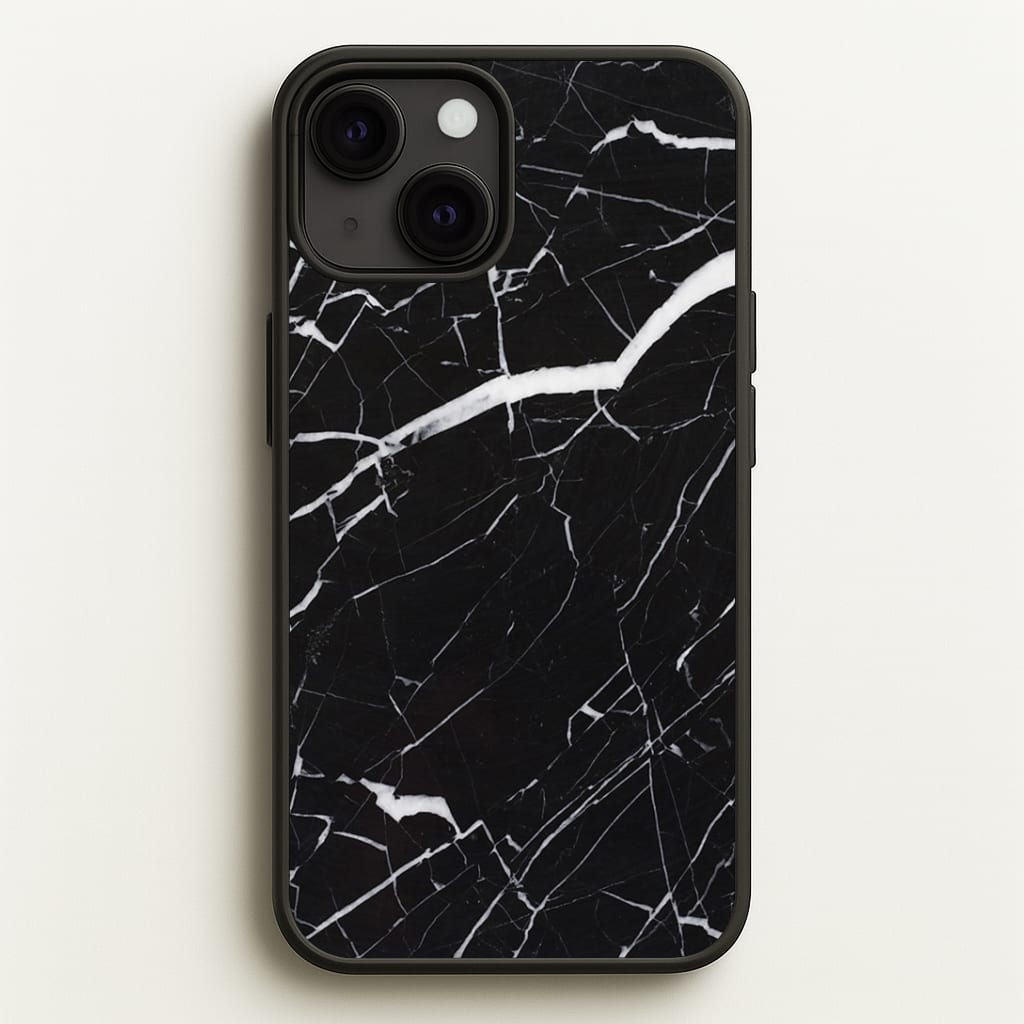 Black & White Marble Pattern Phone Case