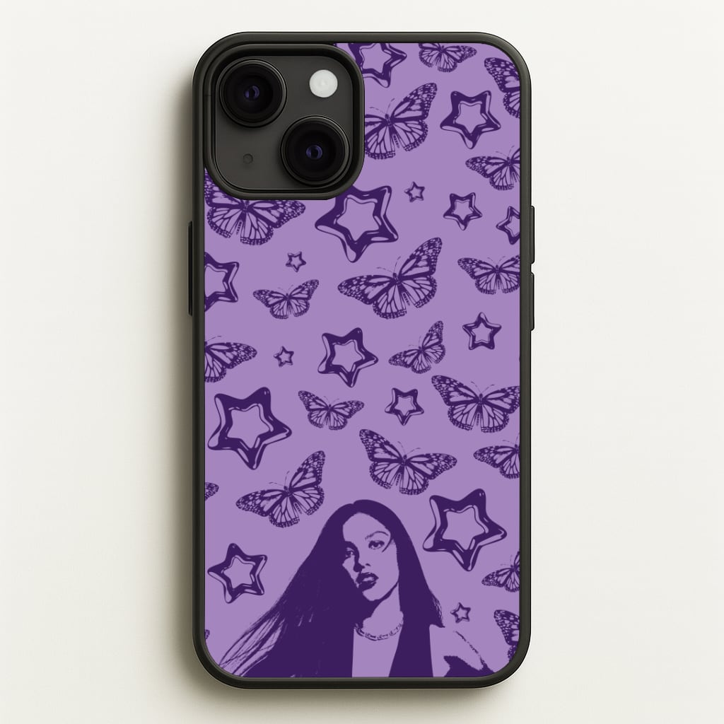 Stars And Butterflies Pattern Phone Case